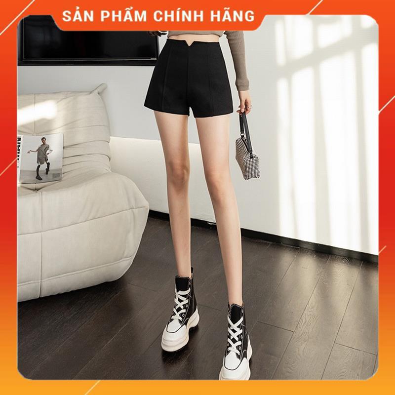 Quần short đùi nữ ống rộng cạp cao chữ v chất vải tuyết mưa, quần sóc cao cấp hot trend mùa hè 2022 MSP82719 | BigBuy360 - bigbuy360.vn