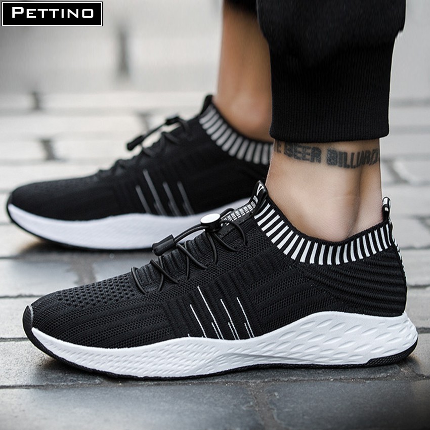 Giày sneaker cổ bo thun Màu Đen PETTINO - P005 | BigBuy360 - bigbuy360.vn