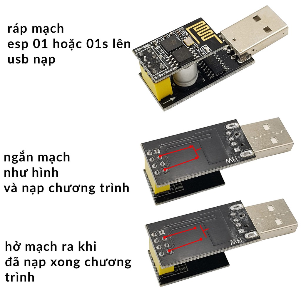 Mạch thu phát wifi ESP8266 UART ESP-01S