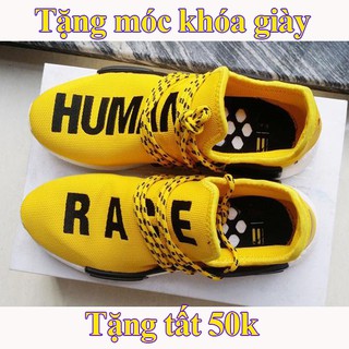 Giày human vàng đẹp hộp hãng