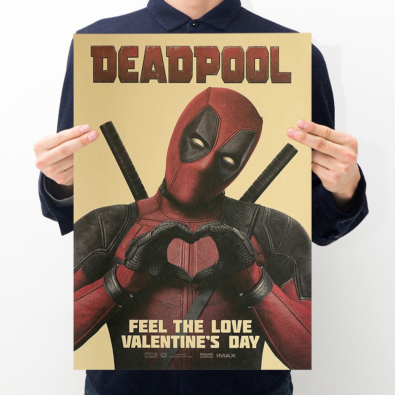 Poster phim Deadpool phong cách cổ điển