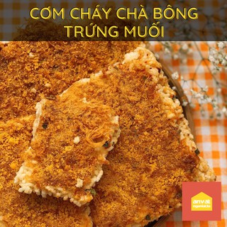 250g cơm cháy chà bông trứng muối sạch ngon an toàn