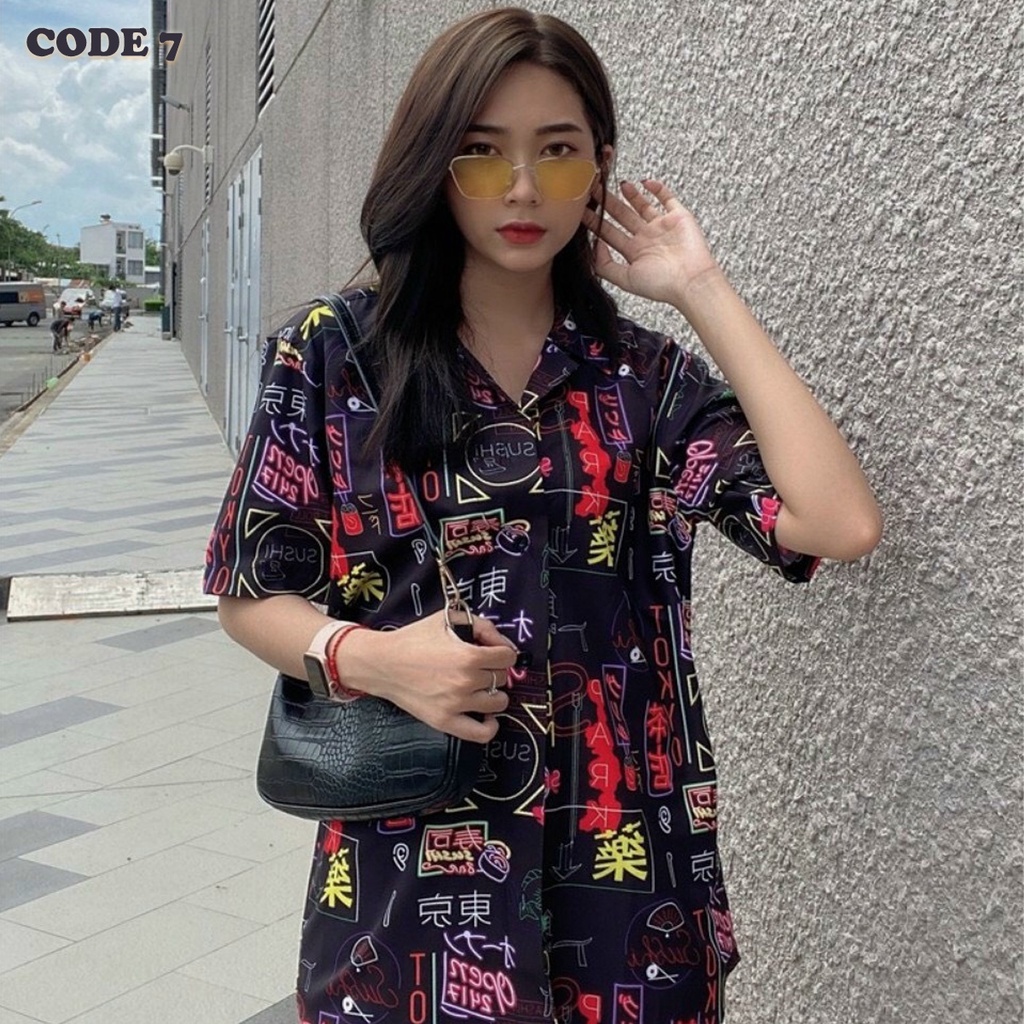 Áo Sơ Mi Nam Nữ Đẹp Tay Ngắn Form Rộng Kiểu Hàn Quốc Unisex IN 3D  - BB REAL