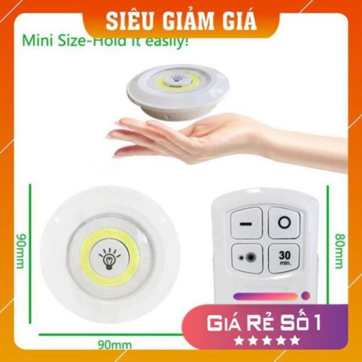 Bộ 3 Đèn Led Thông Minh Không Dây Dán Tường, Trang Trí Phòng Ngủ, Tủ Quần Áo Có Điều Kiển Từ Xa Và Hẹn Giờ