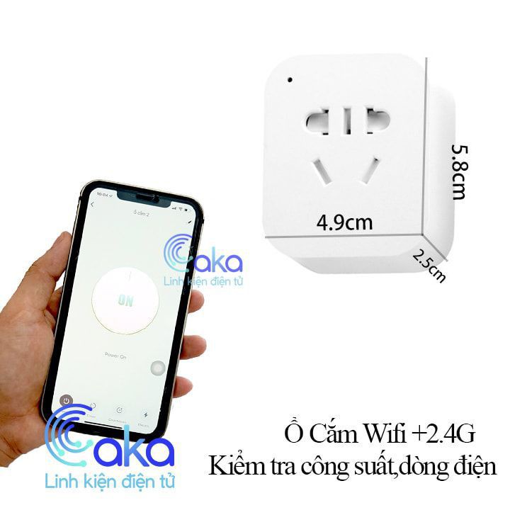 Ổ Cắm Wifi 10A V1 Đo Điện Áp Công Suất Tiêu Thụ