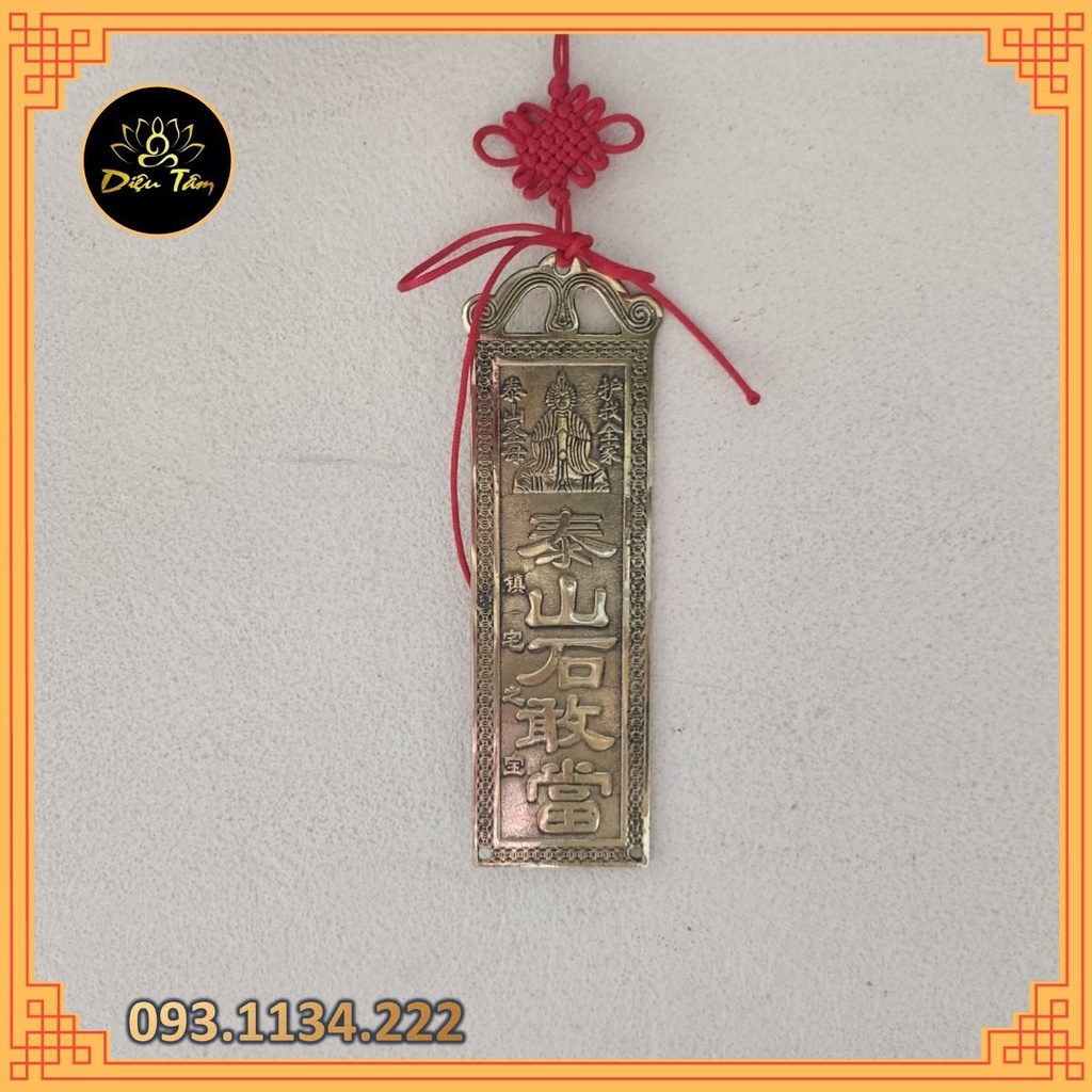 Đồ phong thủy - Thẻ thái sơn thạch cảm đương phong thủy trấn trạch, hóa giải hướng xấu treo cửa