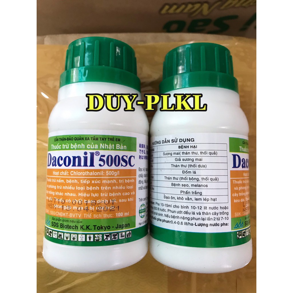 Thuốc trừ bệnh Hoa lan DACONIL -500SC - Lọ 100ml