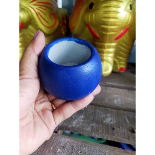 Chậu xi măng tròn bầu mini (xin đọc kỹ mô tả)
