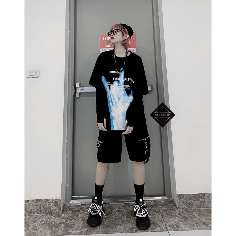 Áo pull oversize bàn tay siêu chất