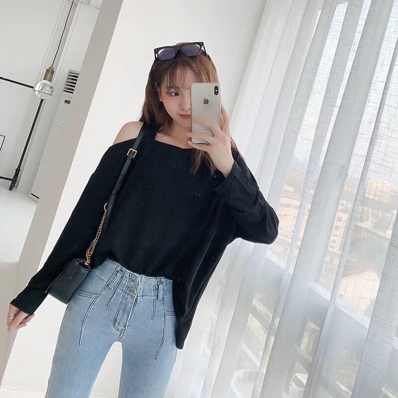 Áo Pull giấy trễ vai - Hàng xuất khẩu Việt Nam | BigBuy360 - bigbuy360.vn