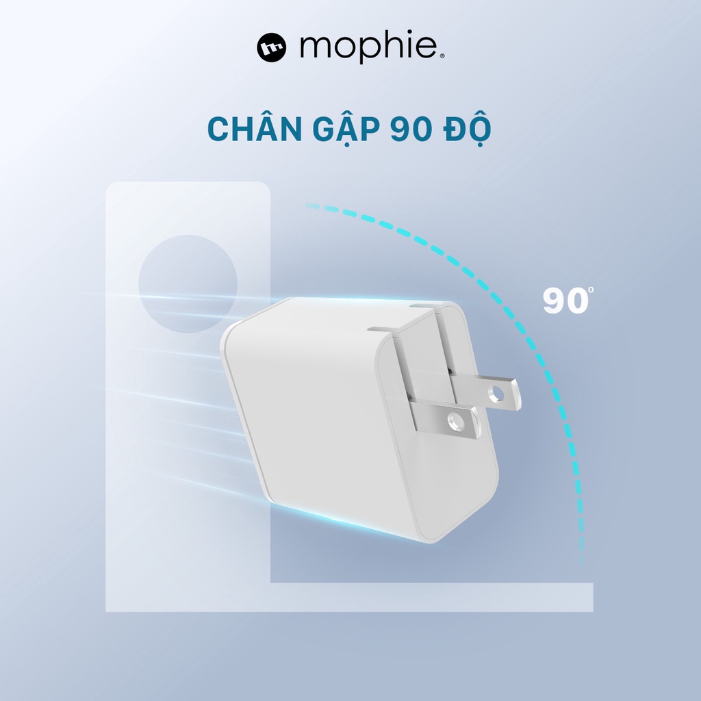 Sạc nhanh Mophie Power Delivery 45W/67W 2 USB-C GaN