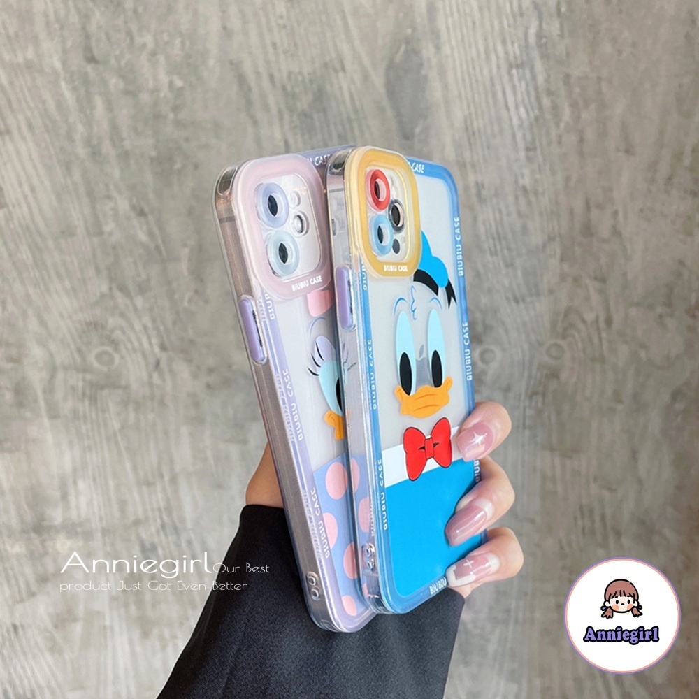 Ốp Điện Thoại Tpu Dẻo In Hình Vịt Donald/Daisy Cho Iphone 12 11 Pro Max X Xs Max Xr 8 7 Plus