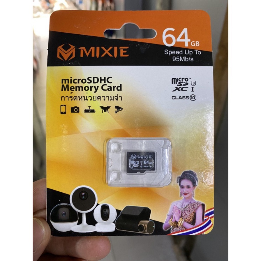 Thẻ nhớ 64gb MIXIE MicroSD Class10 chuyên camera chính hãng
