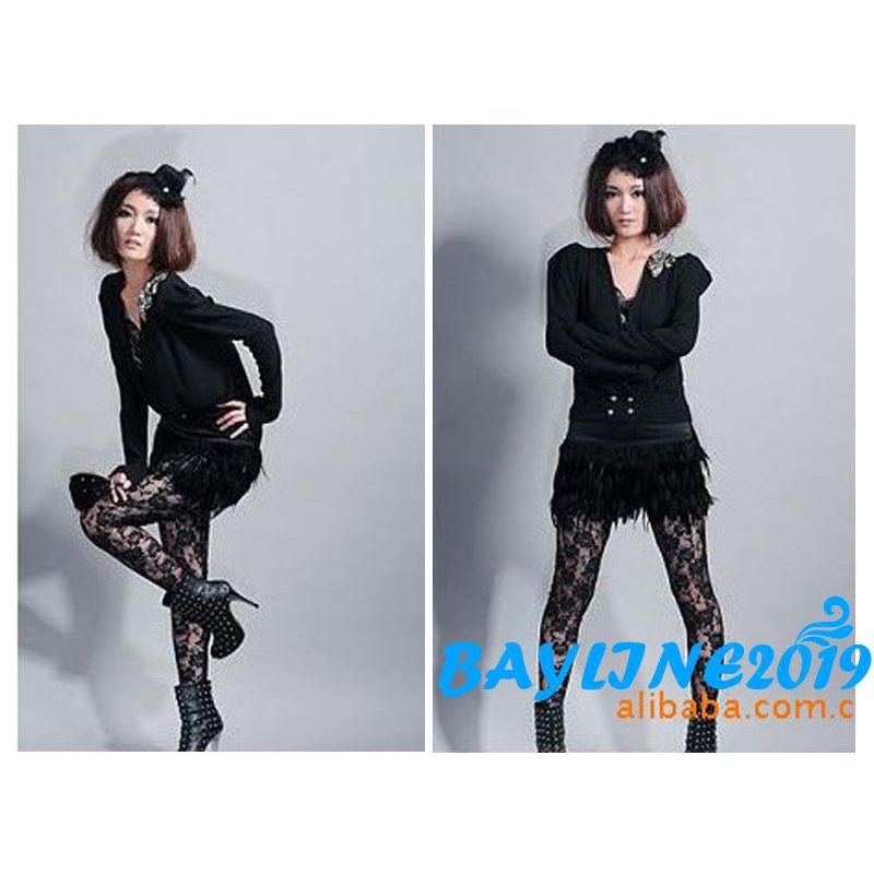 Quần Dài Phối Ren Hoa Hồng Thời Trang Cho Nữ