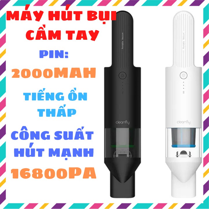 Máy hút bụi cầm tay Xiaomi Qingting- chính hãng Xiaomi, công suất hút mạnh 16800mAh