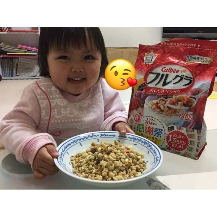 Ngũ cốc Calbee - Hàng xách tay Nhật - gói 800gr