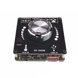 Bộ khuếch đại âm thanh zk1002m bluetooth 5.0 aux usb 100wx2 zjv