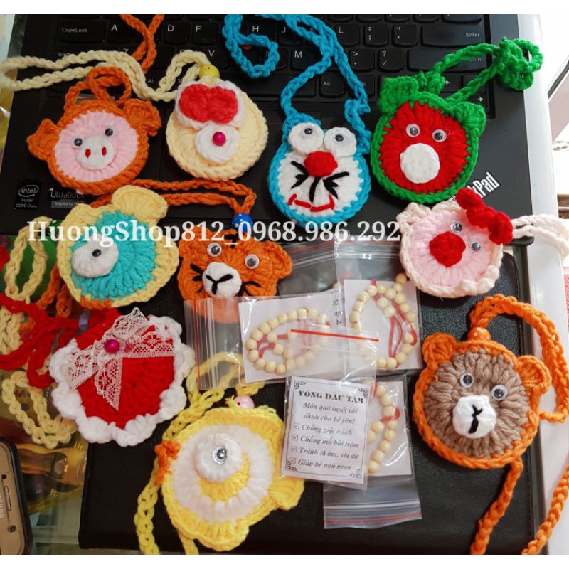 COMBO 1 Túi Đựng Tỏi Và 1 Vòng Dâu Tằm Tránh Vía Cho Bé