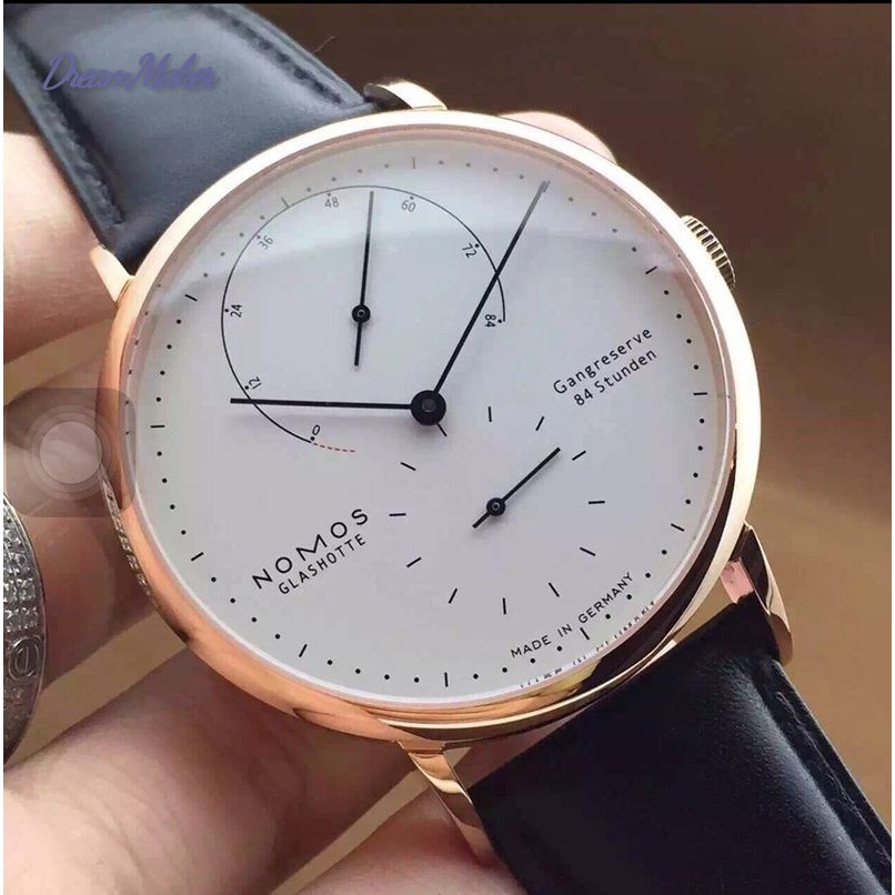 D❤ Fashion Watches Two High-Grade Needle Men Quartz Watch Nomos Blue Gold Surface Keyin Watch