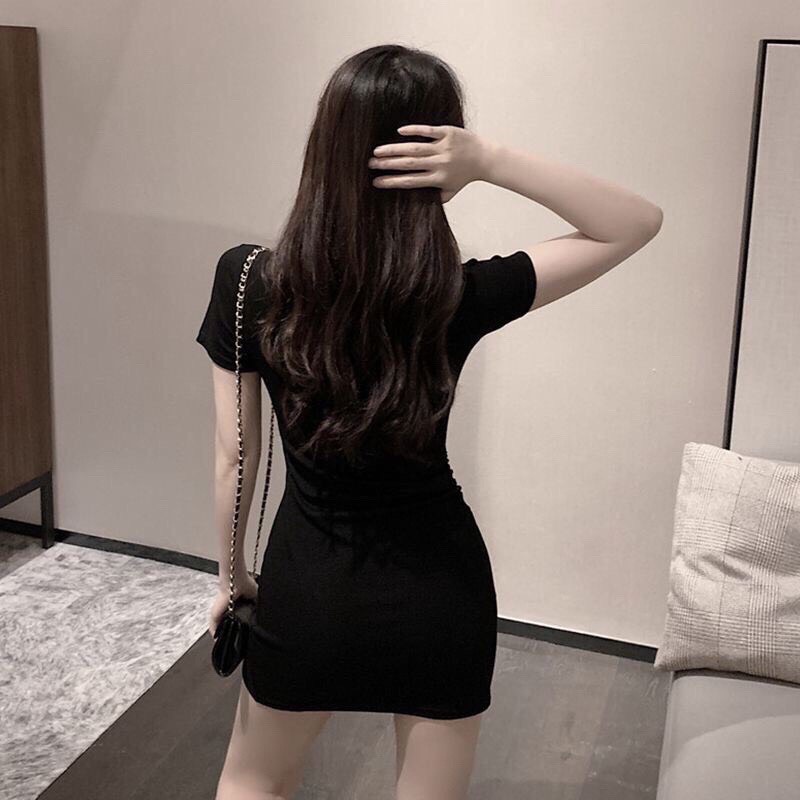 Váy cổ u mẫu mới, ĐẦM CỔ U SẺ LAI