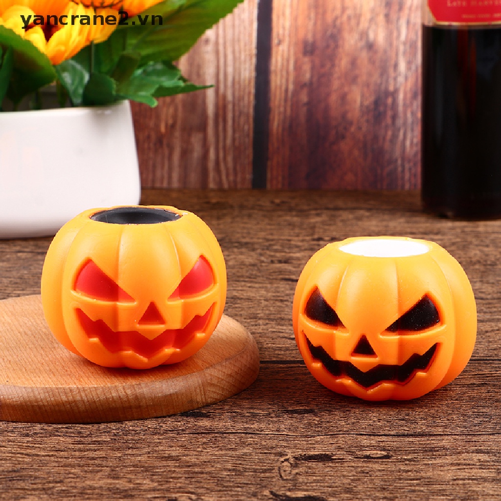 Đồ Chơi Nắn Bóp Hình Trái Bí Ngô Halloween Giảm Căng Thẳng {yancrane2.vn}