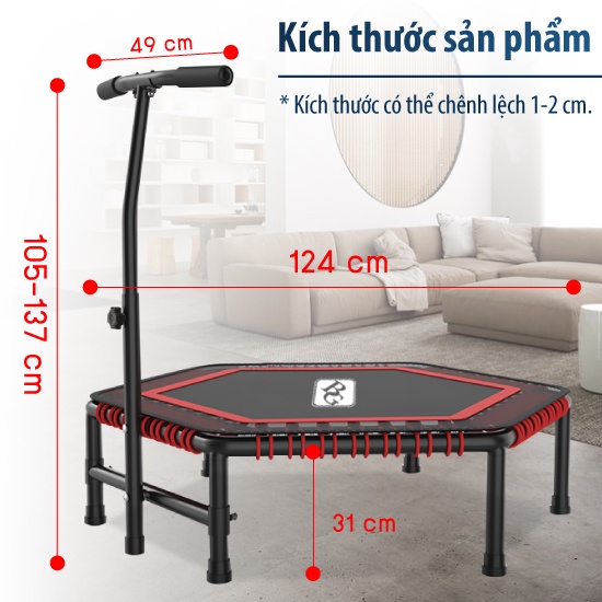 CHAIR19 - Đệm nhún lò xo cao cấp Thái Lan Trampoline 50inch Màu giao ngẫu nhiên