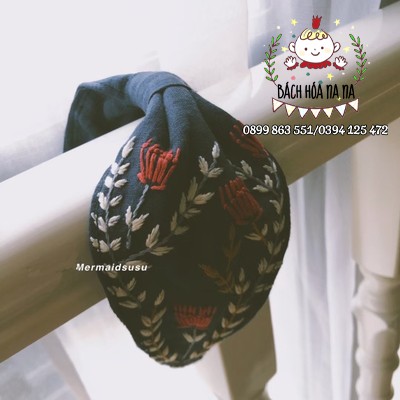 Bộ kit Nguyên liệu DIY tự bạn làm turban, băng đô thêu hoa, hoa xuân hạ thu đông thêu tay, Bách hóa Na Na handmade shop