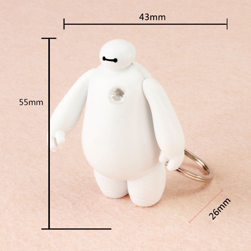 Móc khóa BAYMAX có đèn led và âm thanh