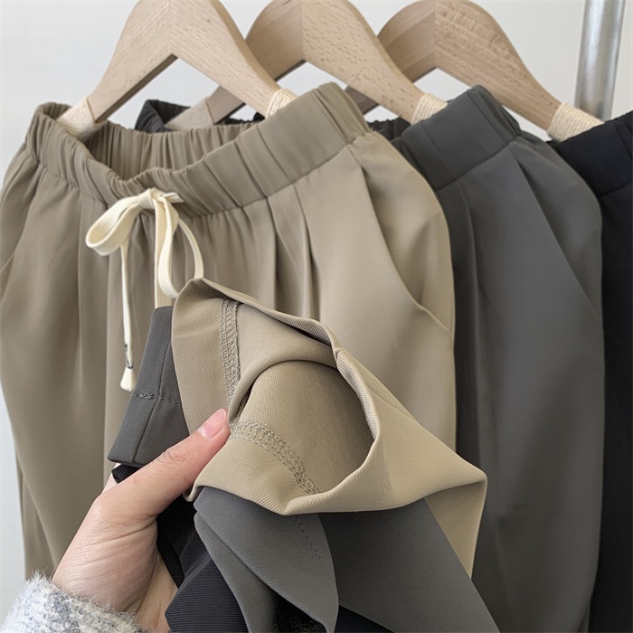 Quần baggy nữ cạp chun, quần tây nữ cạp chun dây rút vải Ruby hàn cao cấp Mia Shore