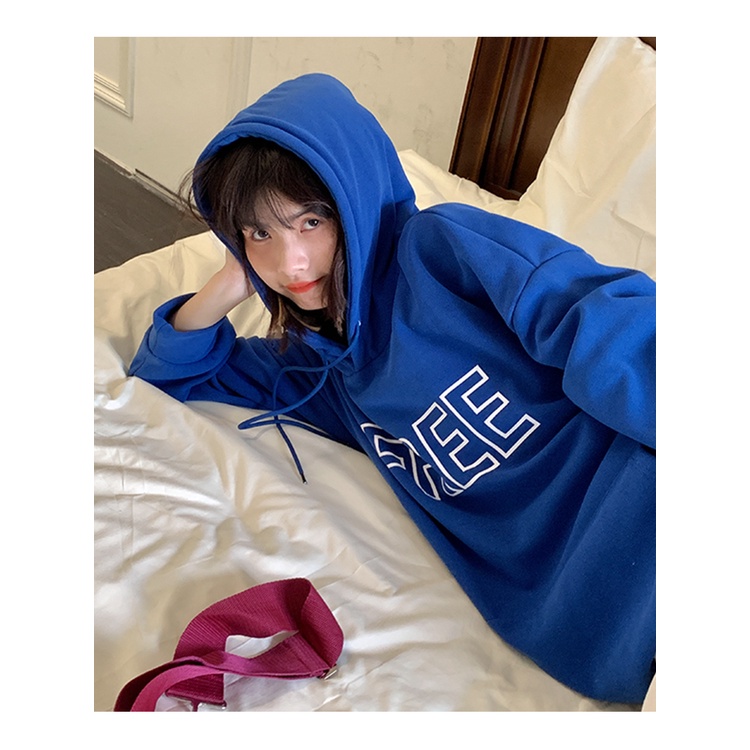 NRVP Áo Hoodie Dáng Rộng Thời Trang Hàn Quốc 2022 Dành Cho Nữ