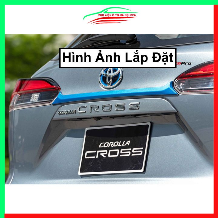 Ốp tay mở cốp Cross 2020-2021 màu xanh trang trí xe chống va đập hiệu quả