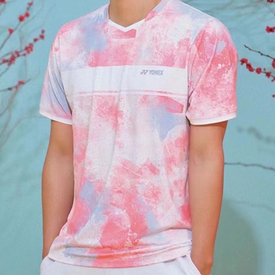 Bộ Đồ Thể Thao Tay Ngắn Yonex Mau Chóng Khô Ráo Phong Cách Mùa Hè Cá Tính