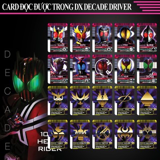 Bộ thẻ bài in sưu tầm Kamen Rider Decade bộ 80 lá đọc được trong Driver DX