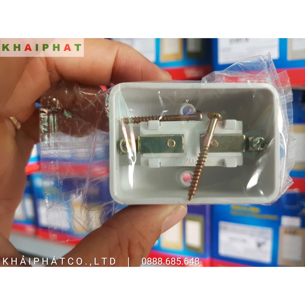 Công tắc điện gắn nổi gắn taplo đơn có dạ quang gắn bảng điện tấp lô taplo táp lô - KHẢI PHƯỚC ELECTRIC