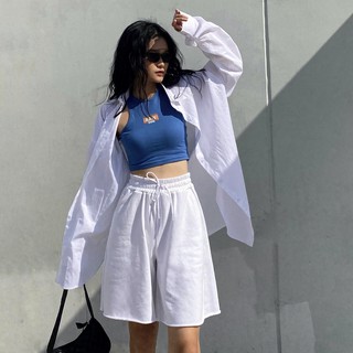 TATICHU Quần thun lửng cột dây - Drawstring Longline Short