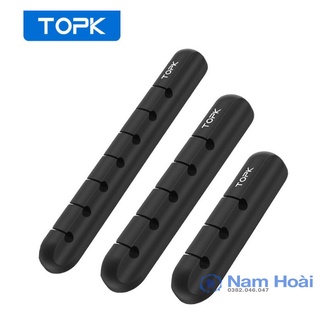 Đế Kẹp Dây Cáp hiệu TOPK L16 Sắp Xếp Gọn Gàng Trên Bàn Làm Việc Dán Kẹp Cố Định Chống Rối Cáp Sạc Dây Chuột Bàn Phím