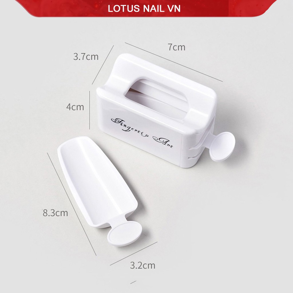 Khay hứng đá rắc nail, khay đựng nhũ rắc móng tiện lợi