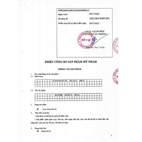 ✅ KEM YOOSUN RAU MÁ 25G