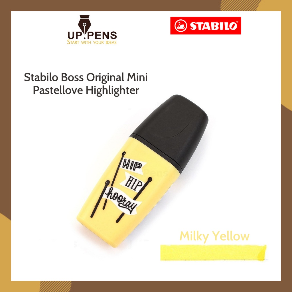 Bút đánh dấu Stabilo Boss Original Mini Pastellove Highlighter - Màu vàng pastel (Milky Yellow)