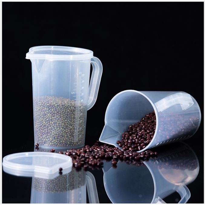 Ca đong  5L, 3.5L có chia vạch TO có nắp đậy, bình nhựa định lượng - Measuring Jar