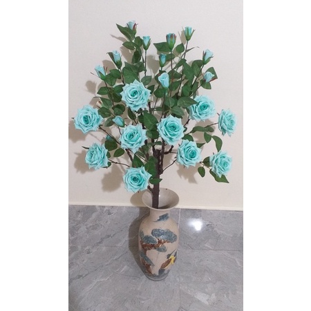 CÂY HOA HỒNG XOĂN THÂN CỔ 1M CAO CẤP-CÂY HOA GIẢ