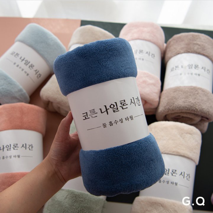 Khăn tắm gội mặt cao cấp với sợi bông cotton siêu dày thấm hút tốt