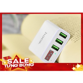 (SIÊU TRỢ GIÁ)Củ sạc nhanh 3 cổng 3.0A Hoco C15-BẢO HÀNH 12 THÁNG