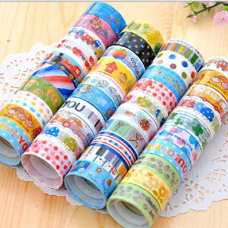 Băng keo Washi 10 cuộn Giá Rẻ Dâu Corner