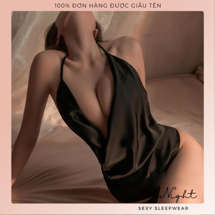 Váy Ngủ Sexy Có Dây Thắt Eo Lụa Satin Gợi Cảm Cho Cô Nàng Nóng Bỏng - Bộ Đồ Ngủ Đồ Lót Khiêu Gợi Cho Nàng Mid Night Sexy | BigBuy360 - bigbuy360.vn