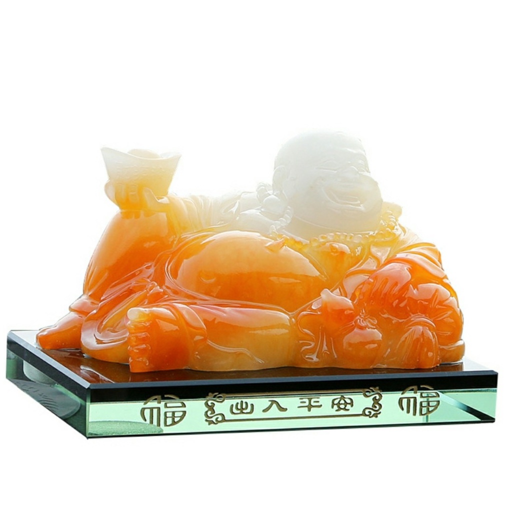 Tượng phật di lặc phong thủy trang trí taplo ô tô- xe hơi