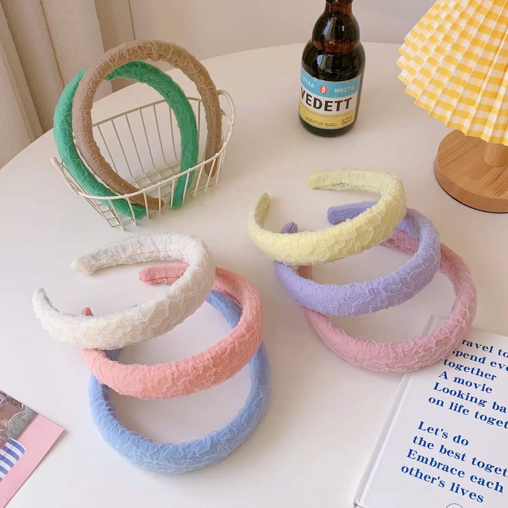 Băng Đô Cài Tóc Bản Rộng Phong Cách Hàn Quốc Chất Lượng Cao