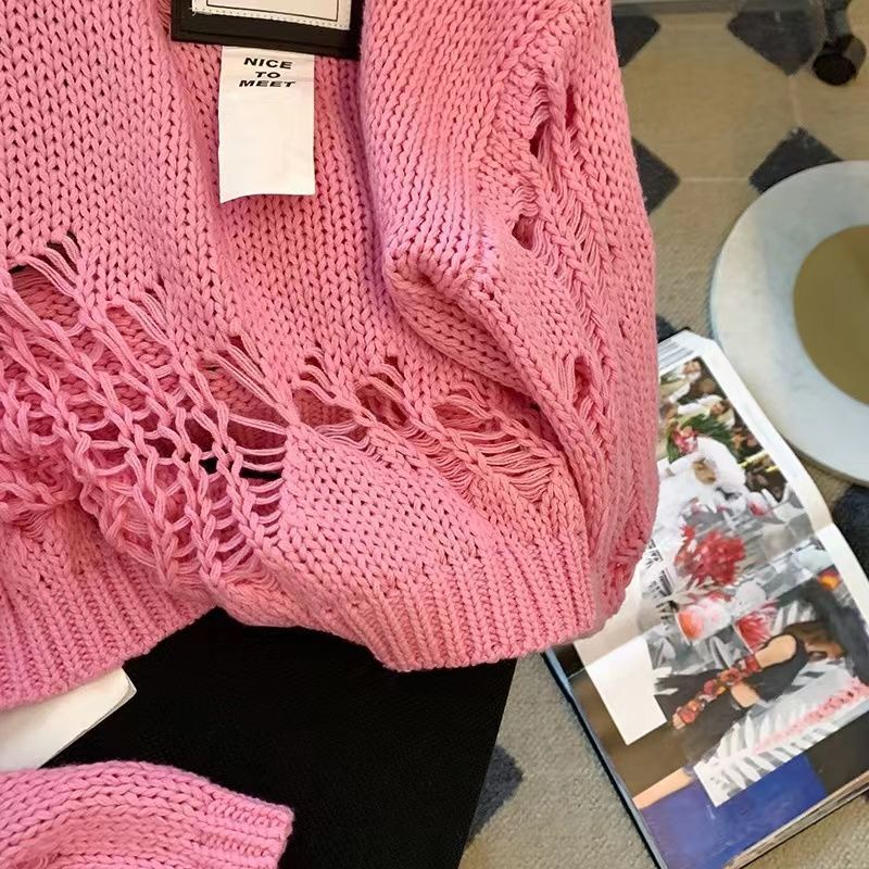 Áo Sweater Dệt Kim Thiết Kế Mới Thời Trang Mùa Thu Dành Cho Nữ