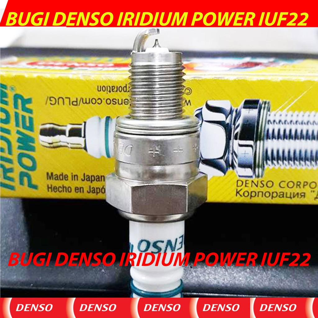 Bugi Denso Iridium IUF22 ( Axelo, Sirius, Jupiter, Dream, Wave, Taurus, Gravita, Viva, Smash, Shogun, Revo,)