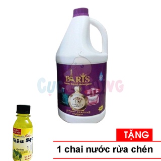 Nước Giặt Xả Thái Lan Paris 3800ml thơm lâu (tím) Tặng 1 chai nước rửa chén - hương nước hoa Pháp